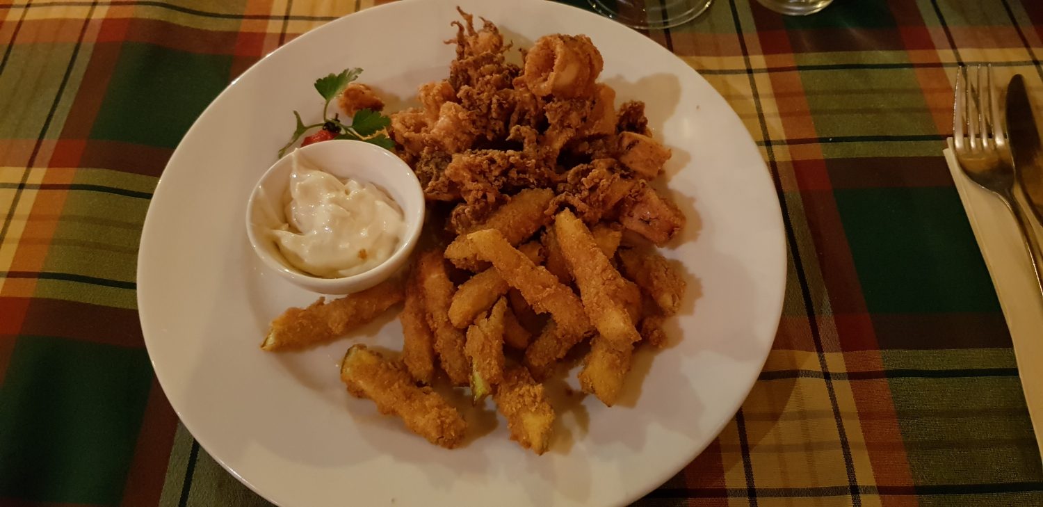 Frittierte Calamari
