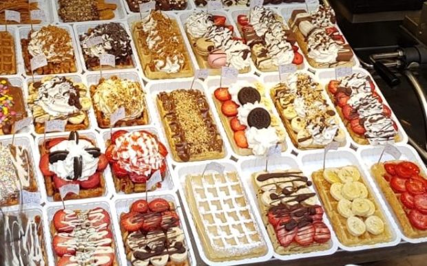 belgische Waffelauswahl