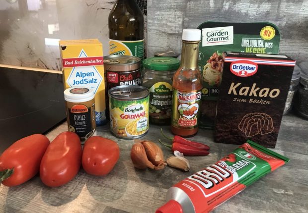 Zutaten Chili sin carne