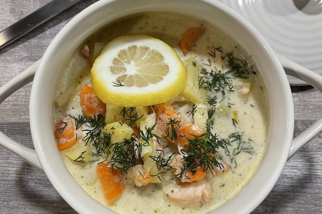 Kartoffel Lachssuppe Finnland